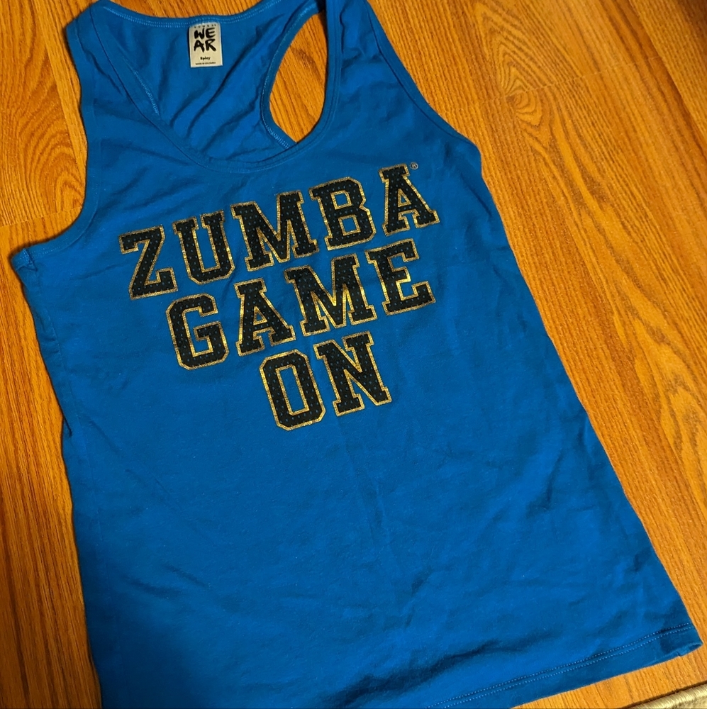 Blue Zumba Tank Top